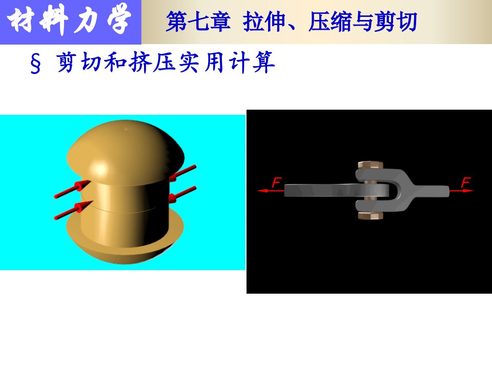 材料力学挤压与拉伸-强度计算