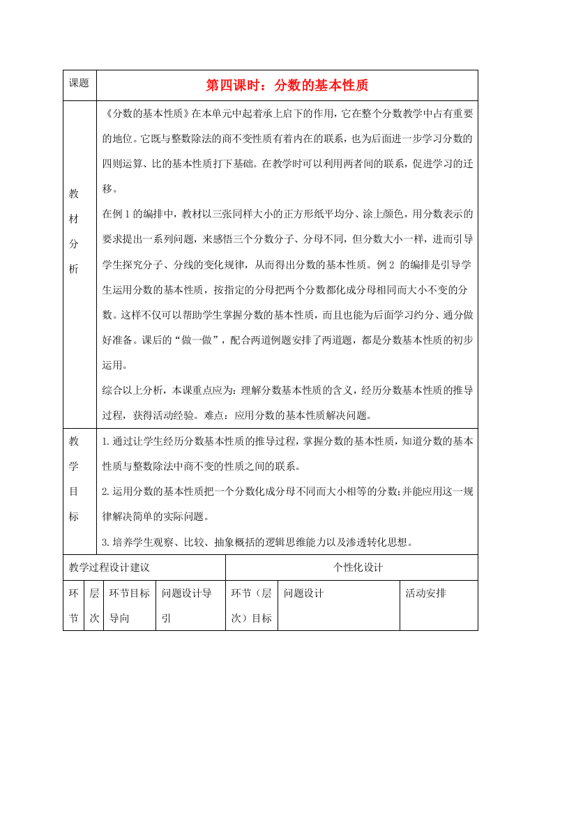 五年级数学下册