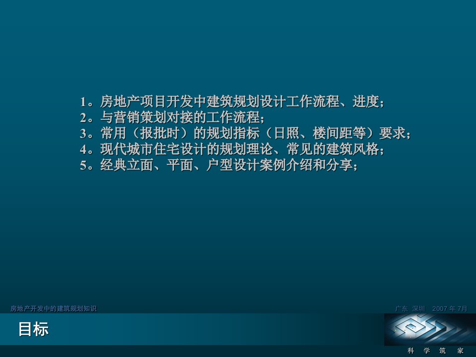 房地产建筑规划设计知识