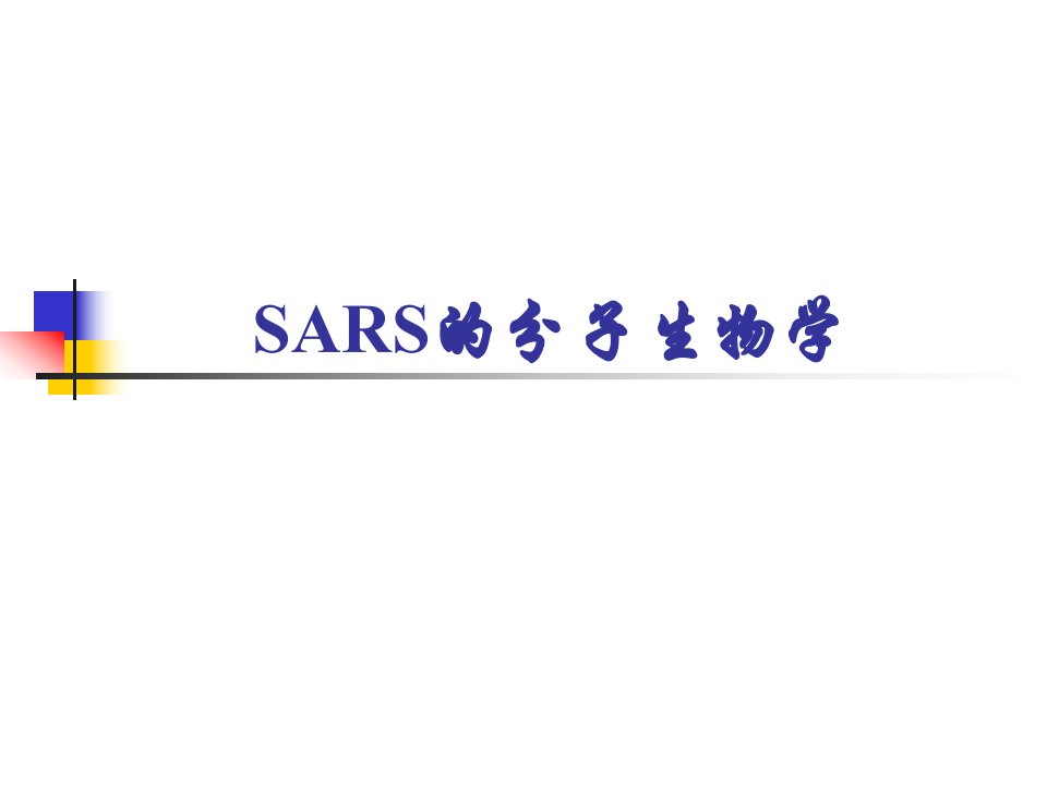 SARS分子生物学