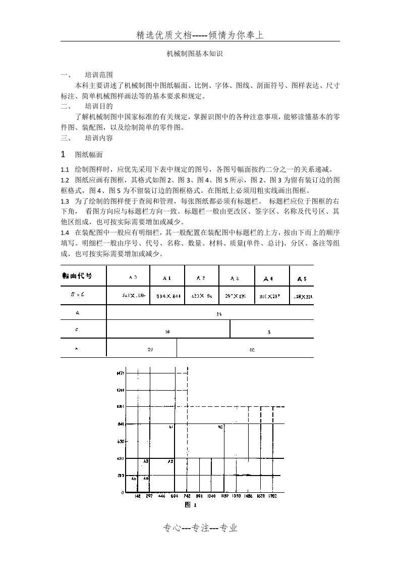 机械制图基础知识讲义(共21页)