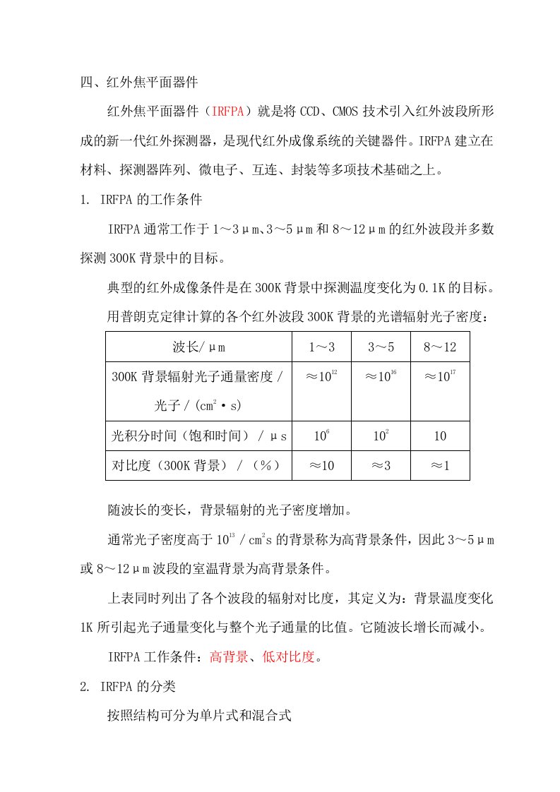 16红外焦平面器件