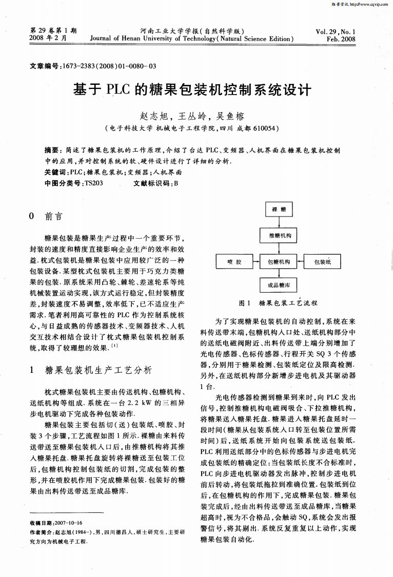 基于PLC的糖果包装机控制系统设计.pdf