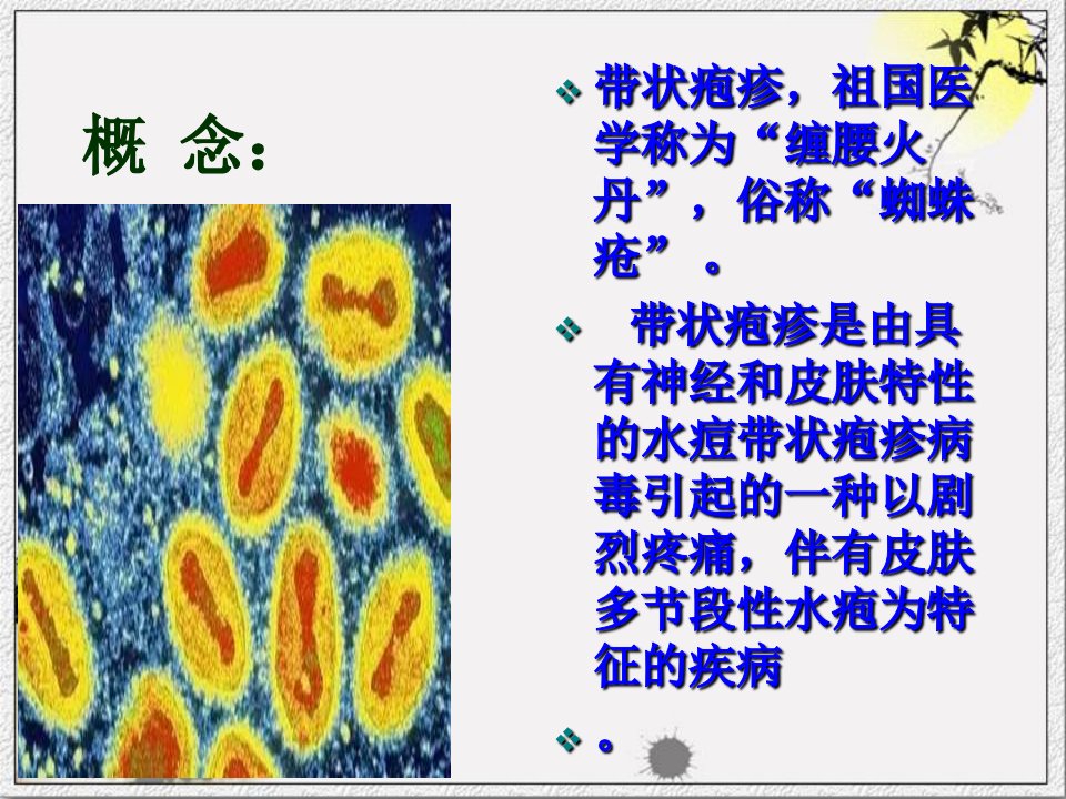 医学课件带状疱疹的医疗护理