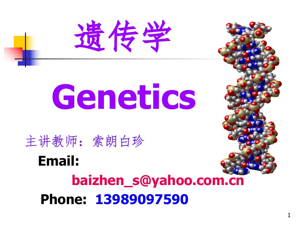 遗传学第一章ppt课件