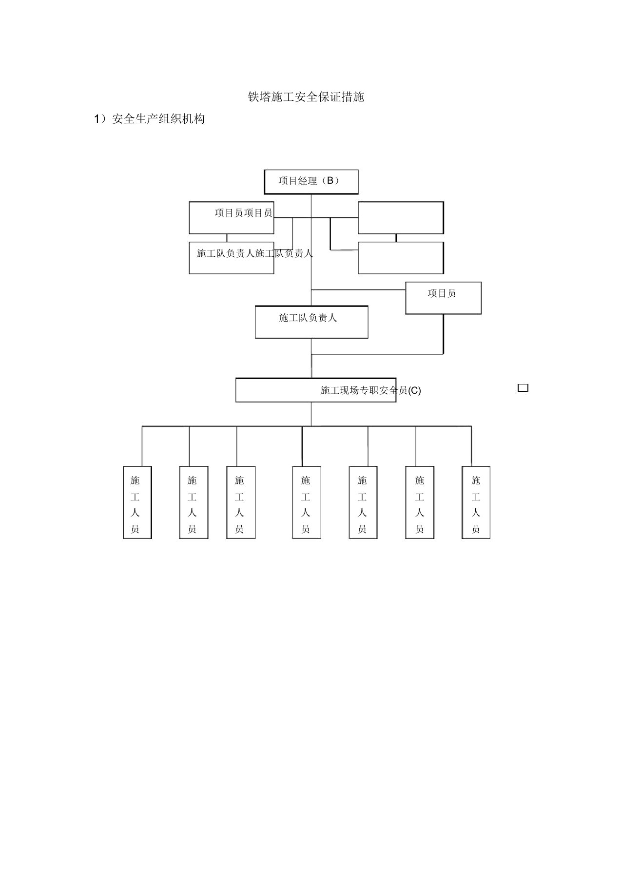 铁塔施工安全有效措施