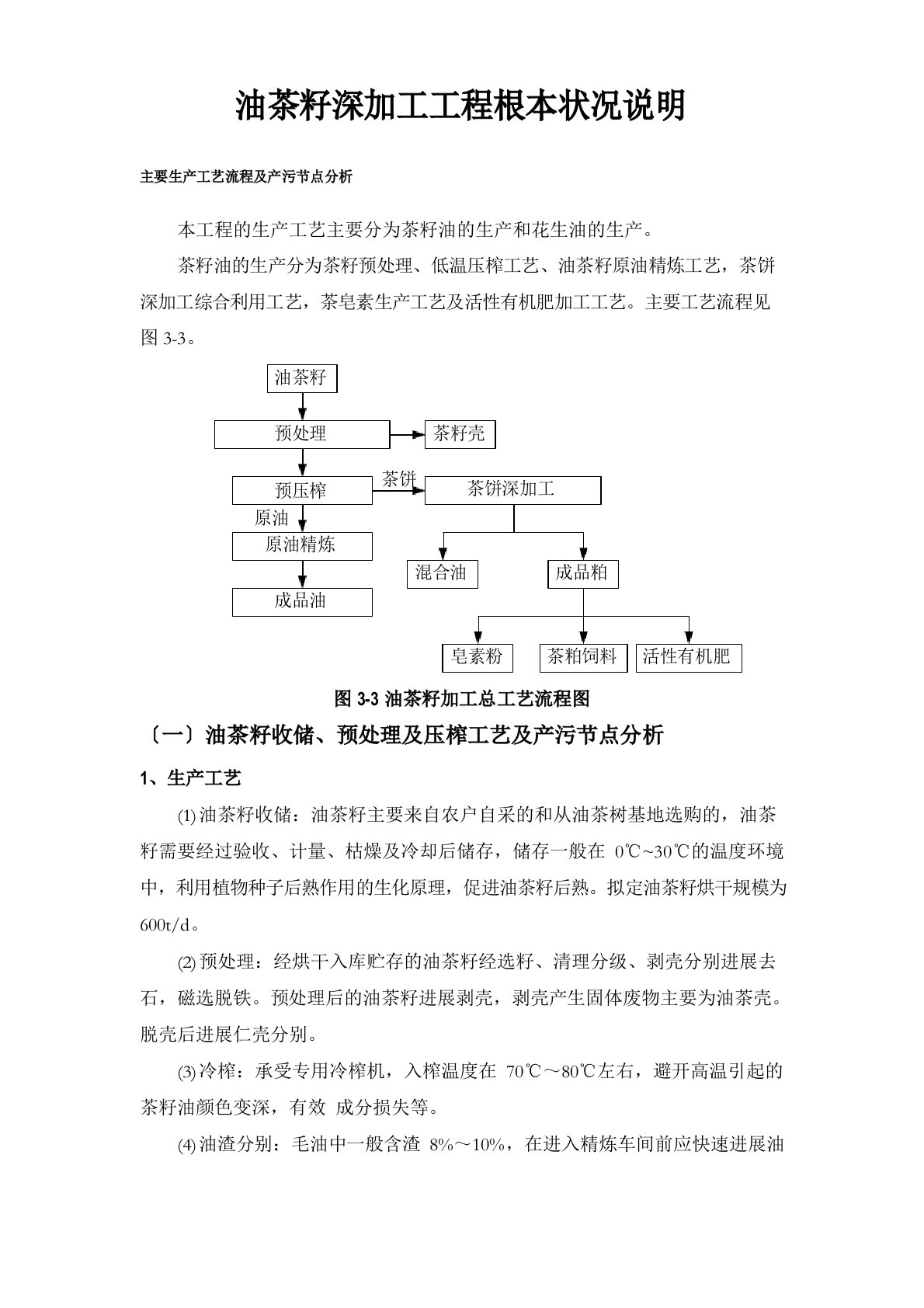 油茶生产工艺