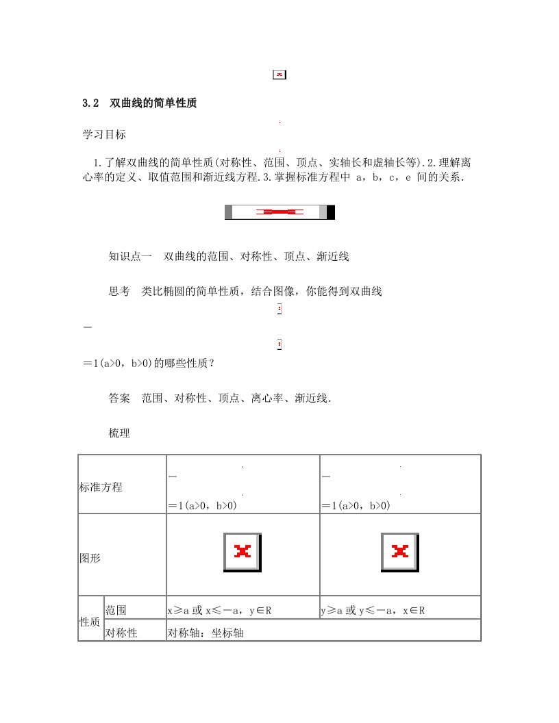 第二章+3.2双曲线的简单性质