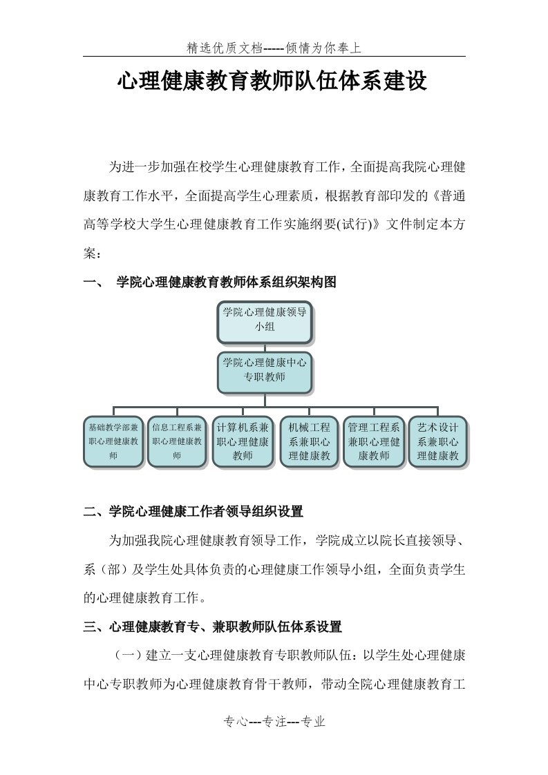 心理健康教育教师队伍体系建设(共4页)