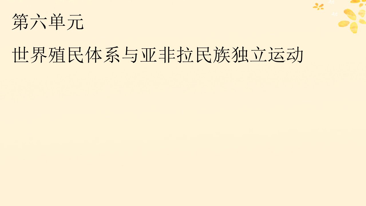 新教材同步系列2024春高中历史第六单元世界殖民体系与亚非拉民族独立运动第12课资本主义世界殖民体系的形成课件部编版必修中外历史纲要下