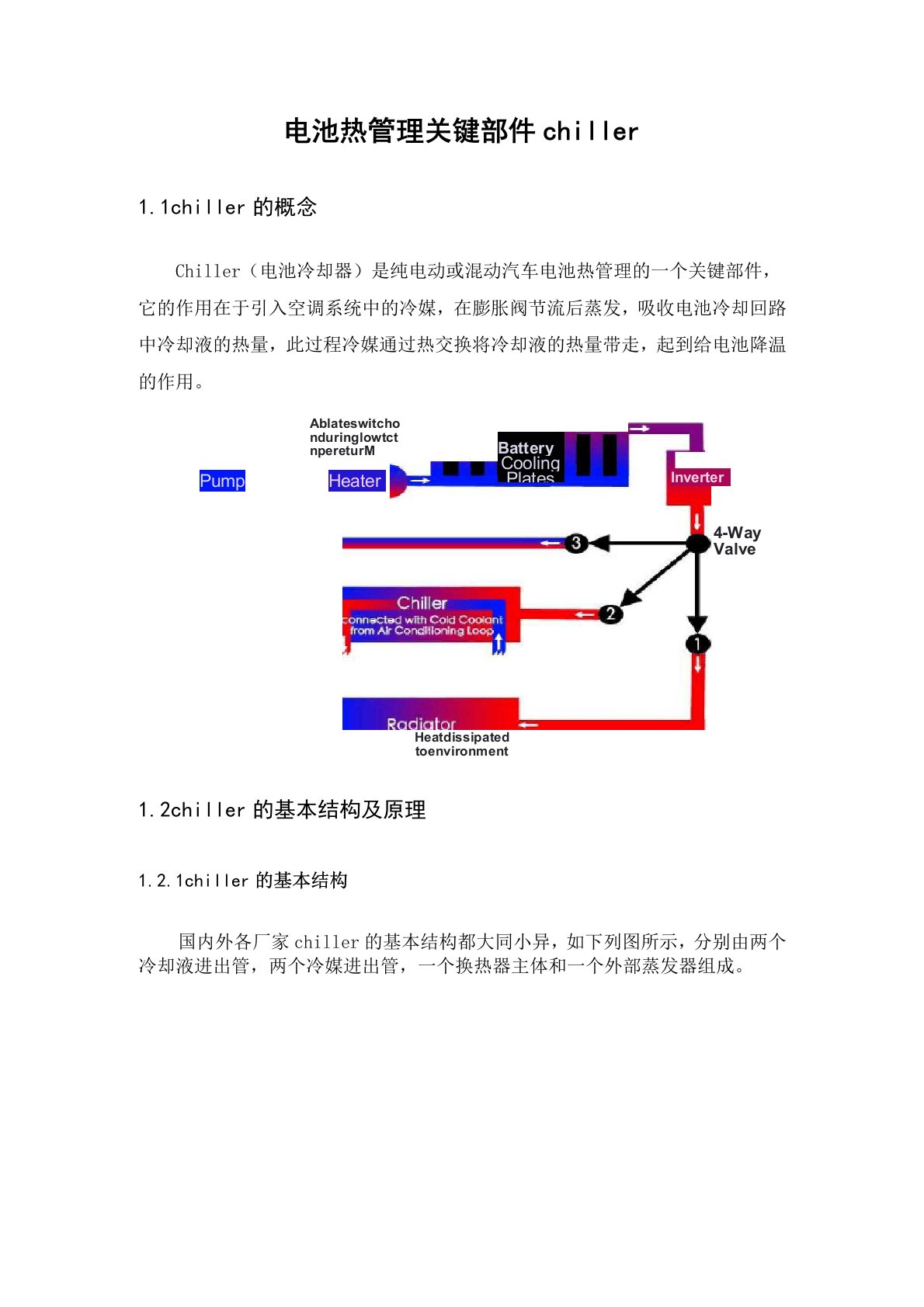 电池热管理关键部件chiller