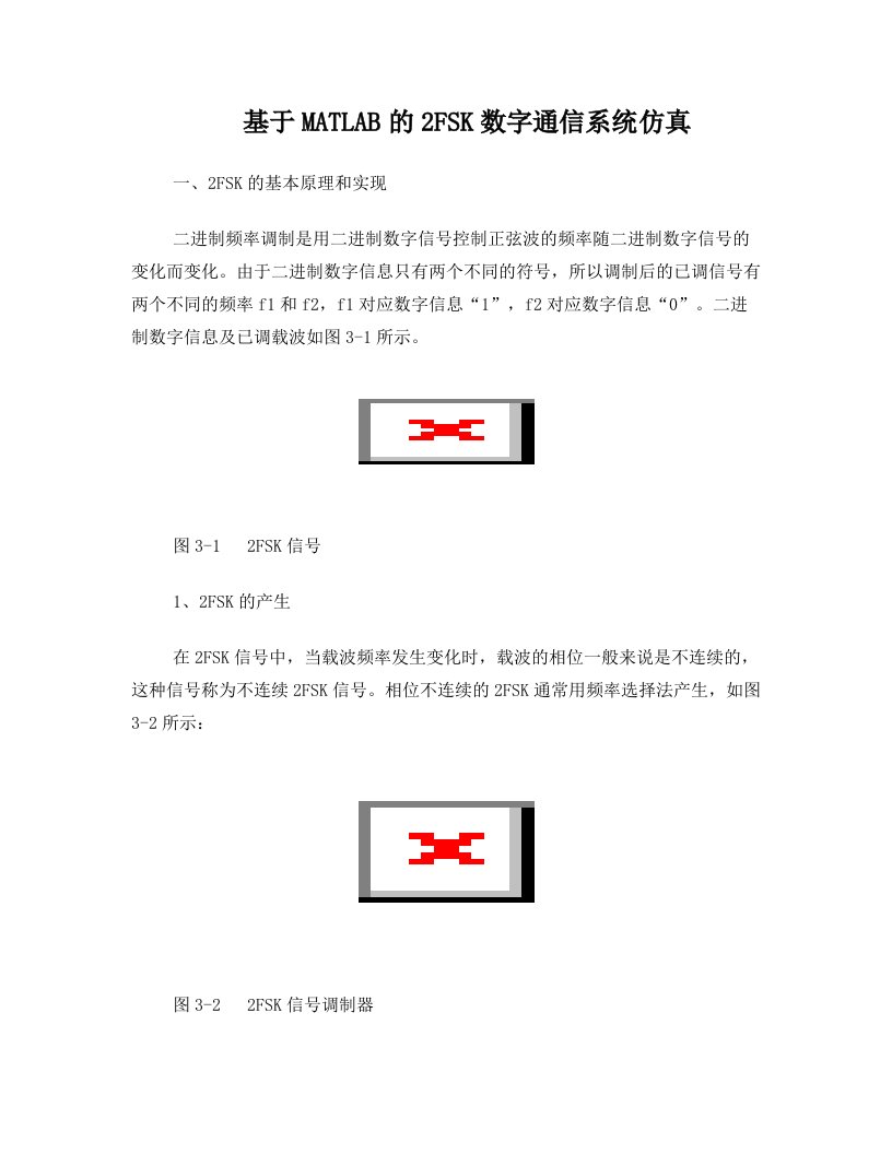 基于MATLAB的2FSK数字通信系统仿真