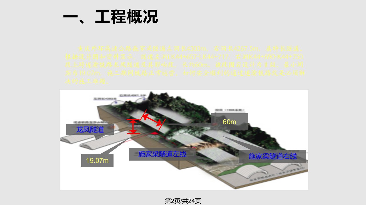 隧道局降低隧道上跨龙凤隧道爆破振速