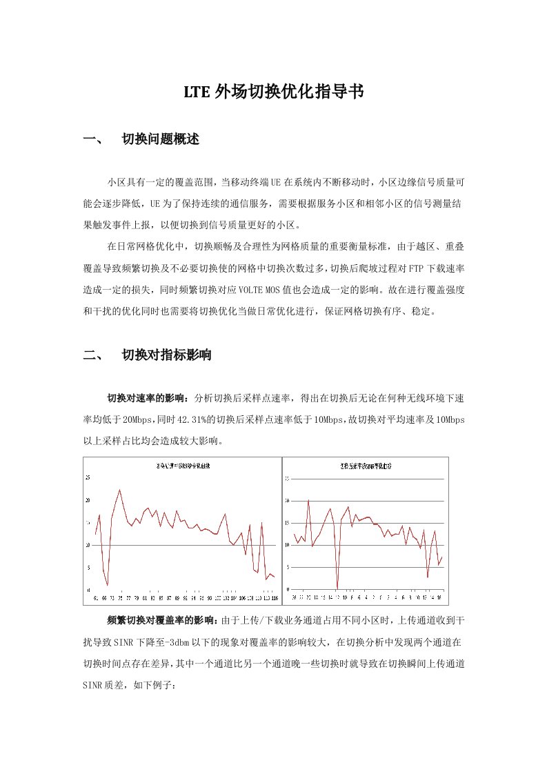 LTE外场切换优化指导书