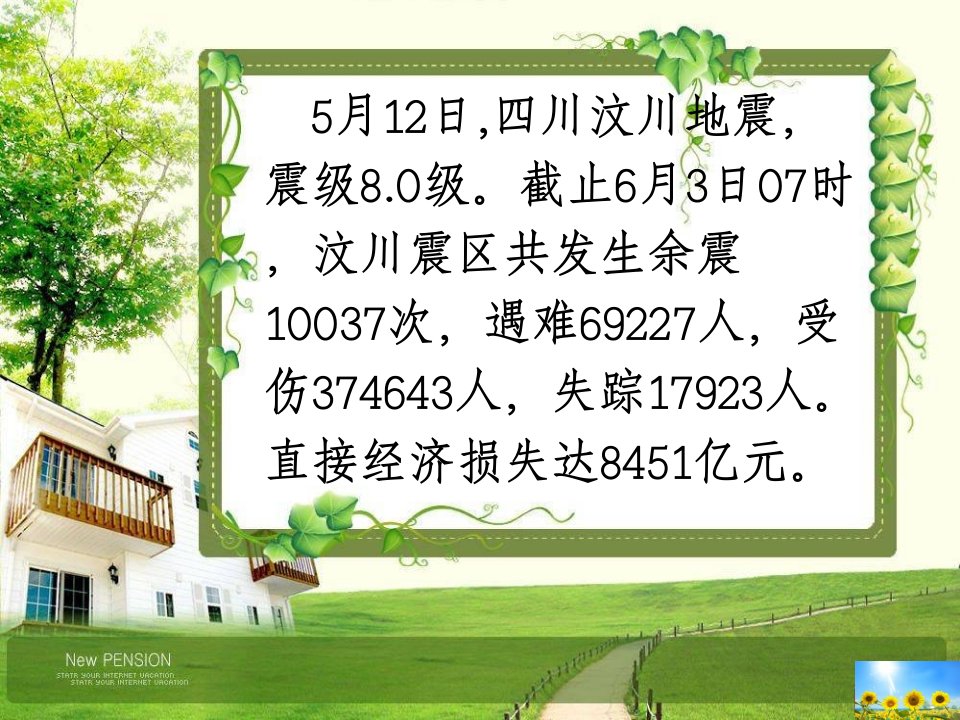 安全教育主题班会课件地震逃生知识市公开课一等奖市赛课获奖课件