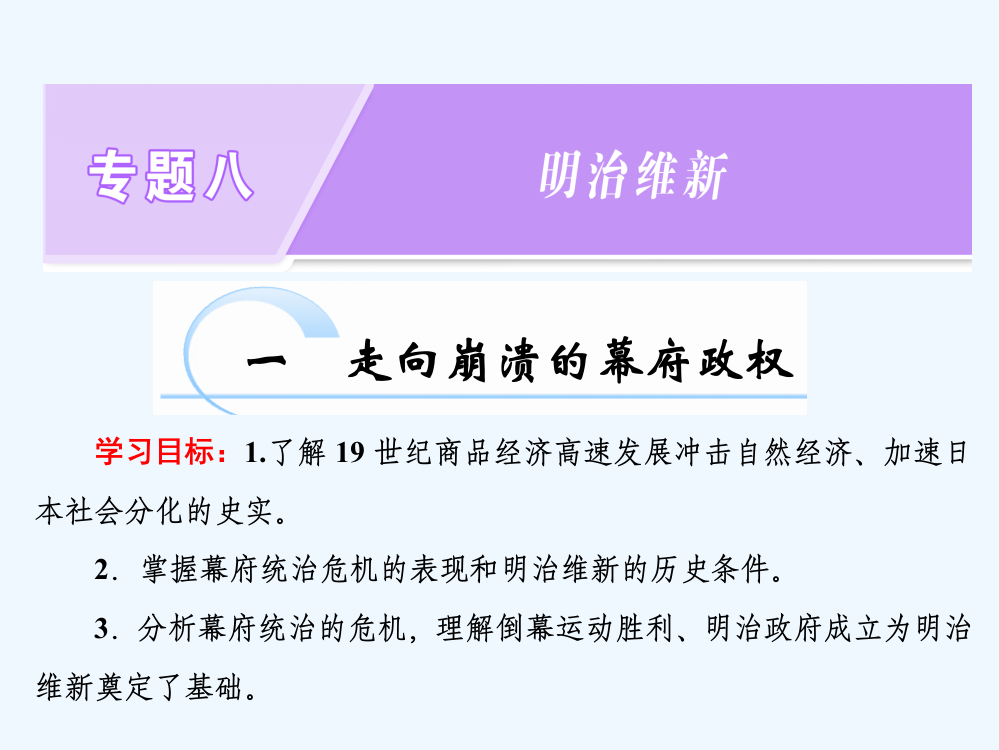 高二历史人民选修一课件：专题八