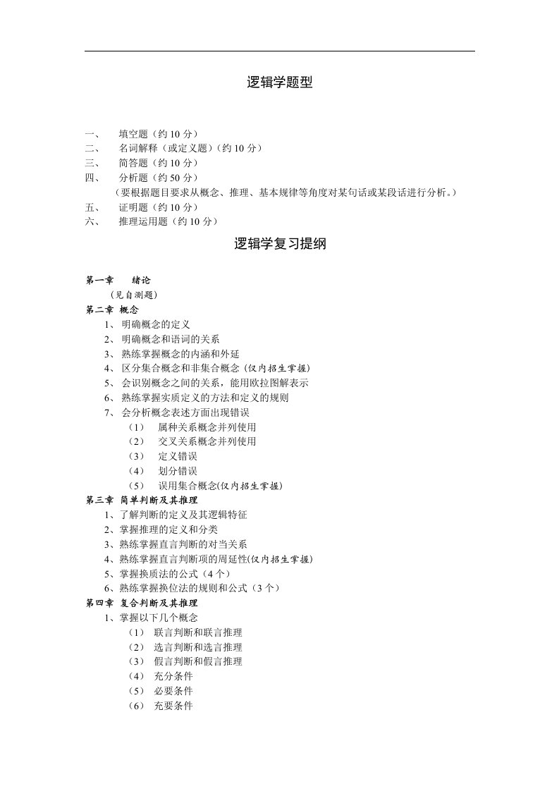 逻辑学复习资料.doc