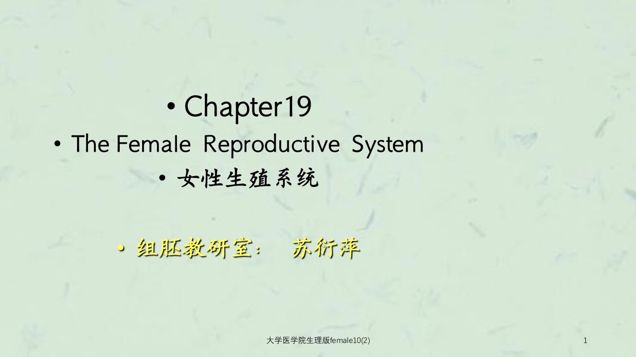 大学医学院生理版female102课件