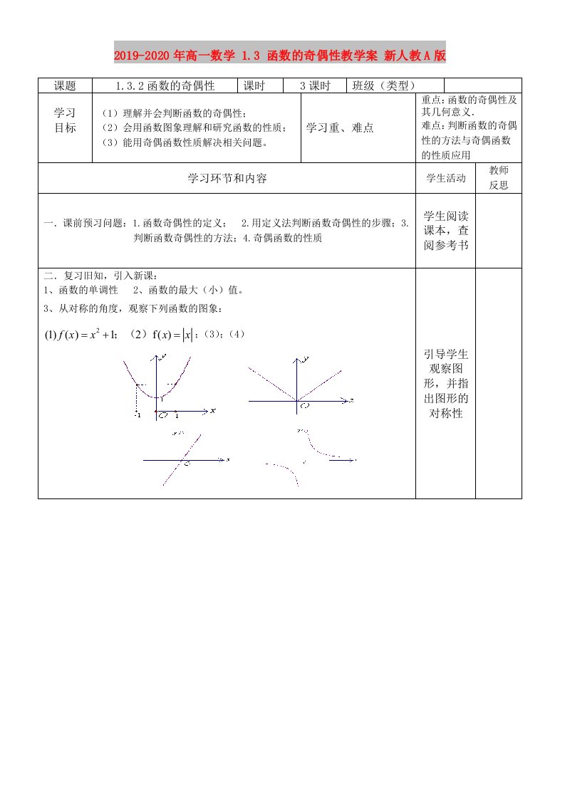 2019-2020年高一数学