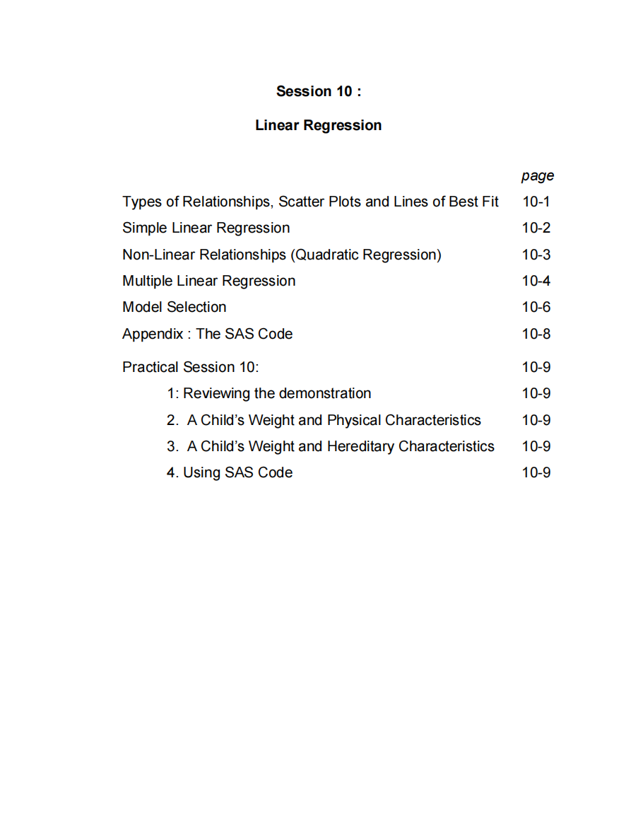 SAS课件-英Lancaster大学应用统计系session10