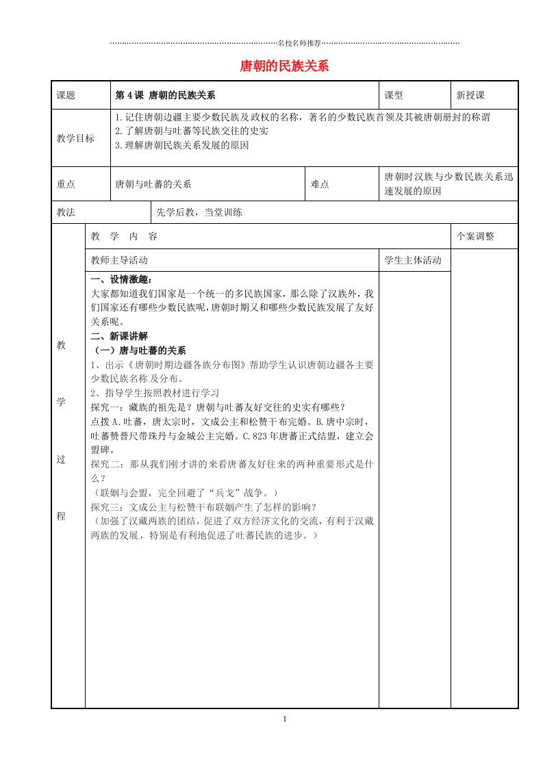 江苏省新沂市第二中学初中七年级历史下册