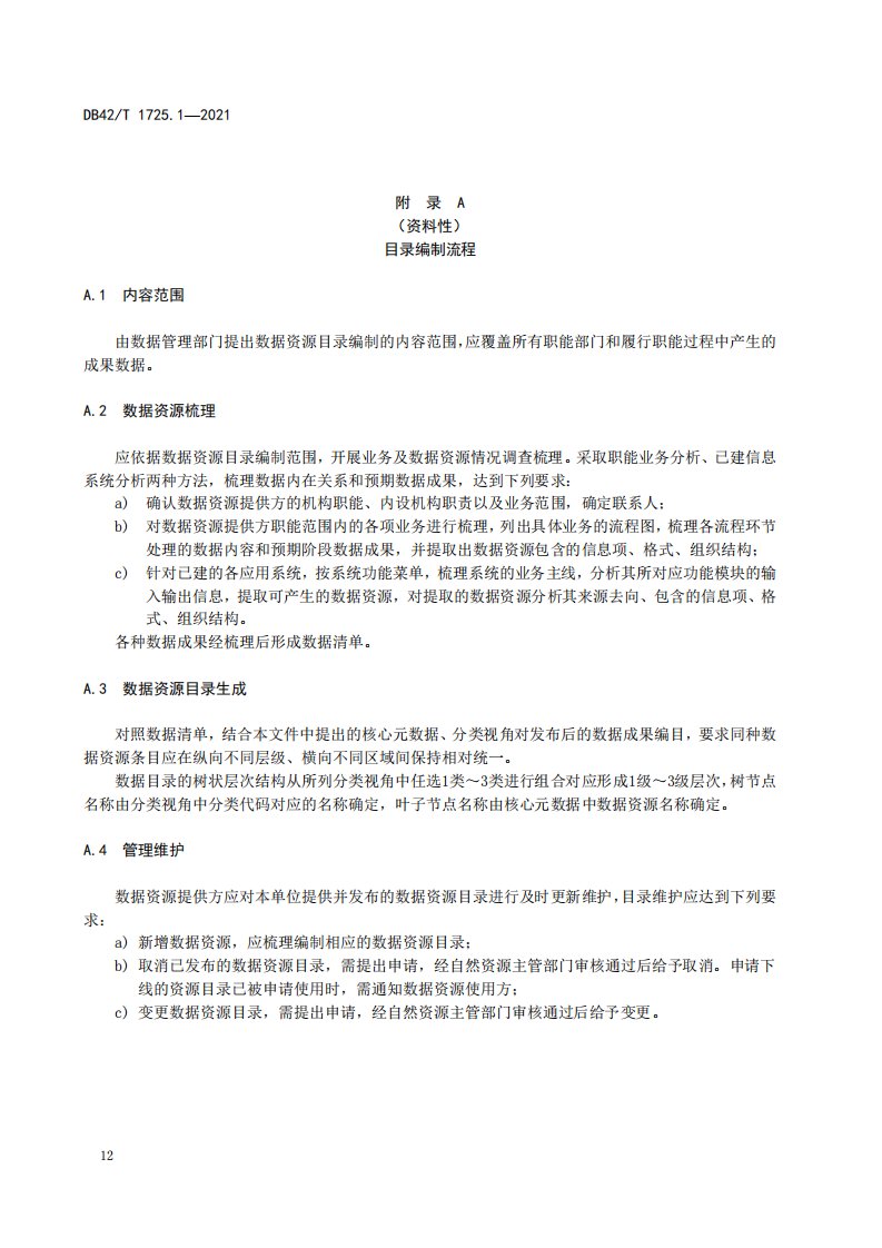 国土空间基础信息平台数据资源目录编制流程、示例