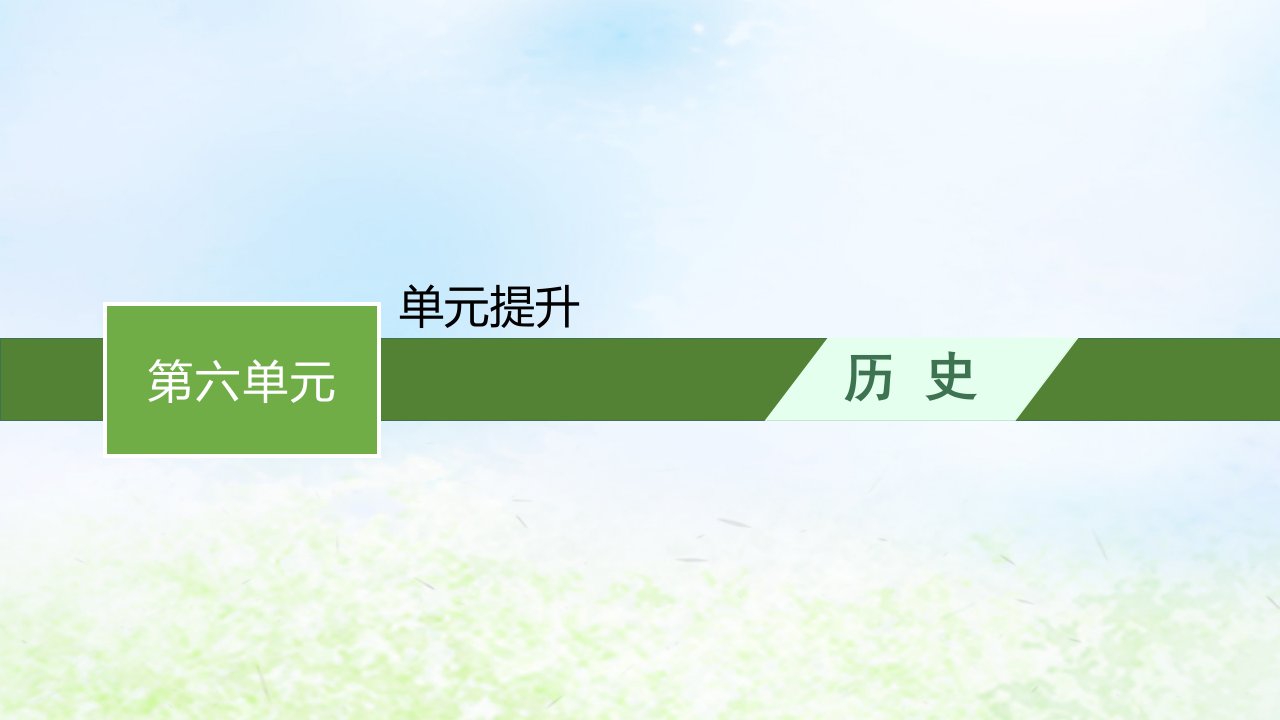 2022_2023学年新教材高中历史第六单元医疗与公共卫生单元提升课件部编版选择性必修2