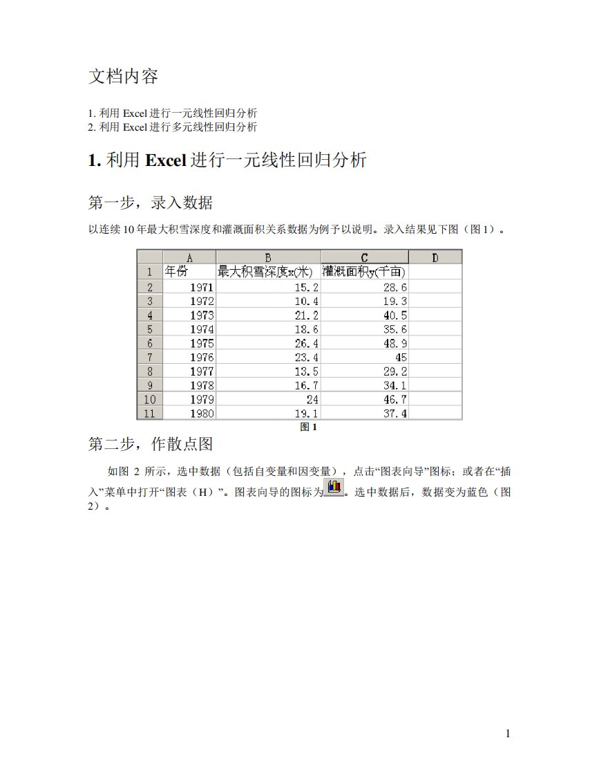 利用Excel进行线性回归分析汇总