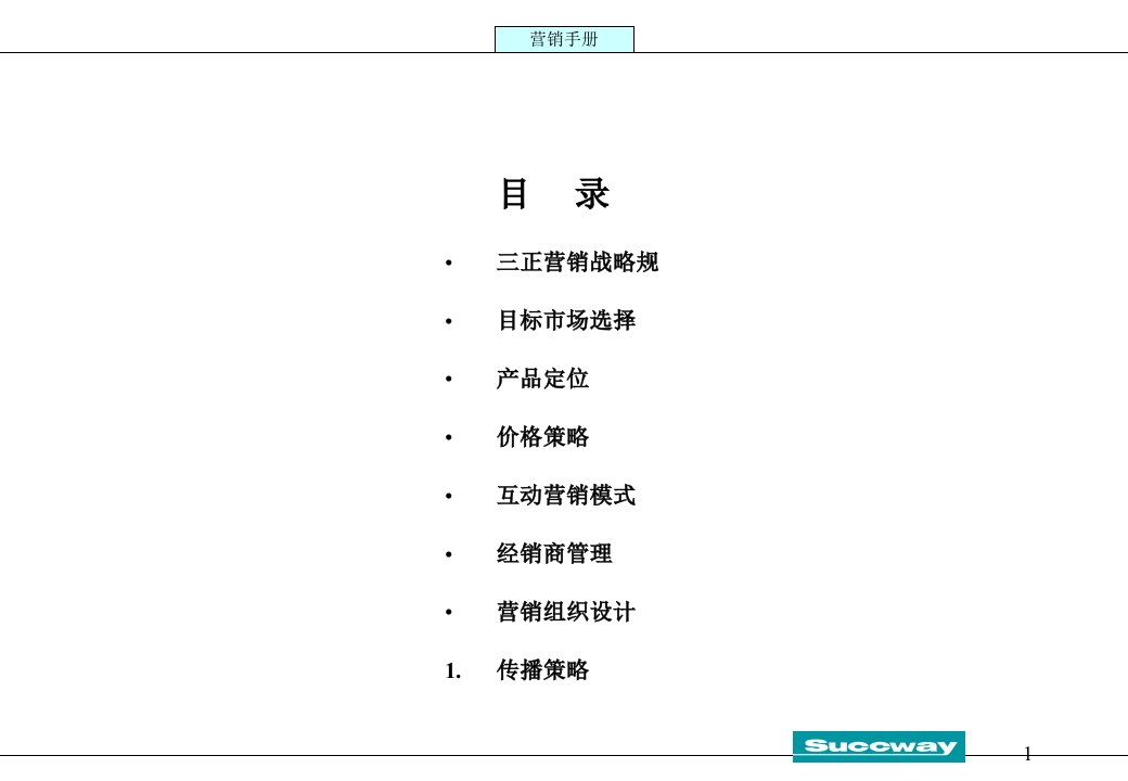 某公司营销模式及营销战略规划106页精