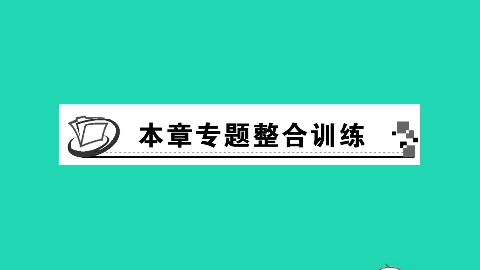 八年级数学上册第14章全等三角形本章专题整合训练作业课件新版沪科版