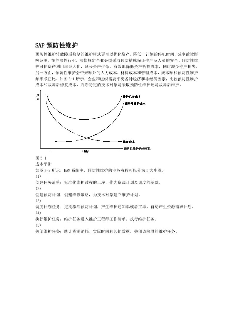 SAP预防性维护