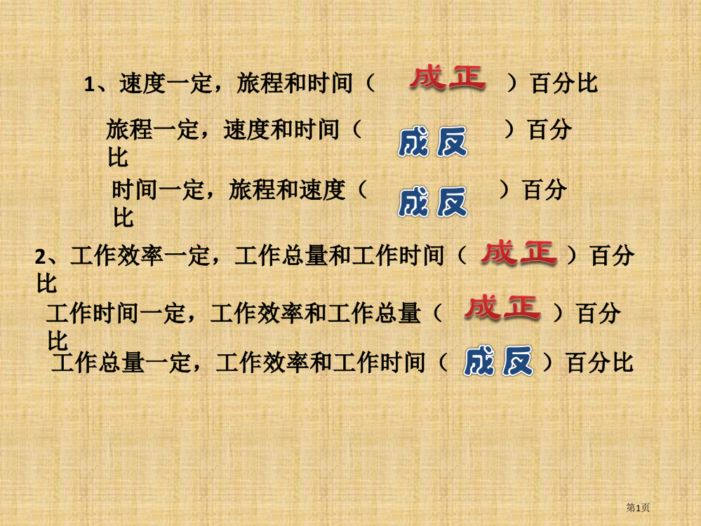 判断正反比例练习题市公开课一等奖省赛课微课金奖PPT课件