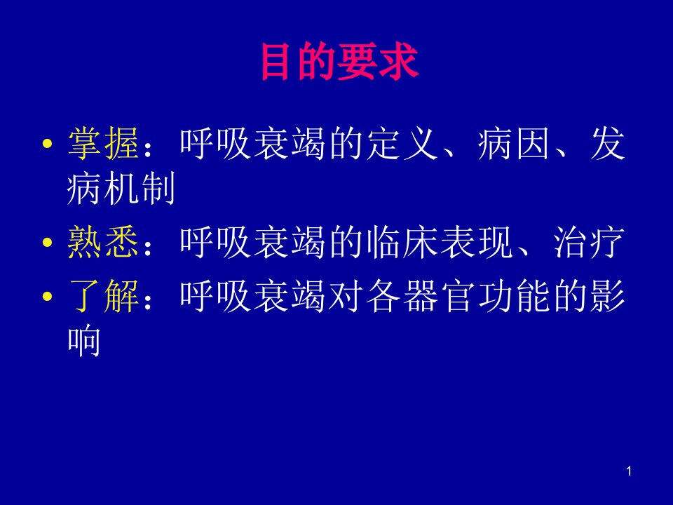 呼吸衰竭内科学课件