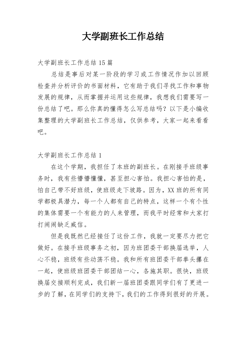 大学副班长工作总结_64