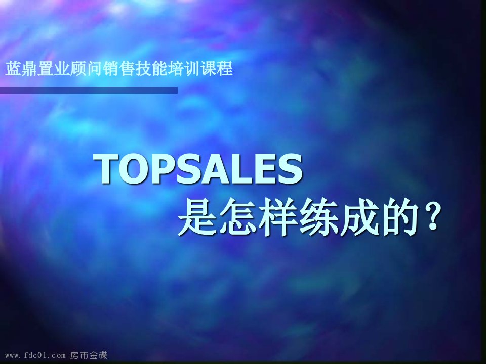 OPSALES是怎样练成的蓝鼎置业顾问销售技能培训