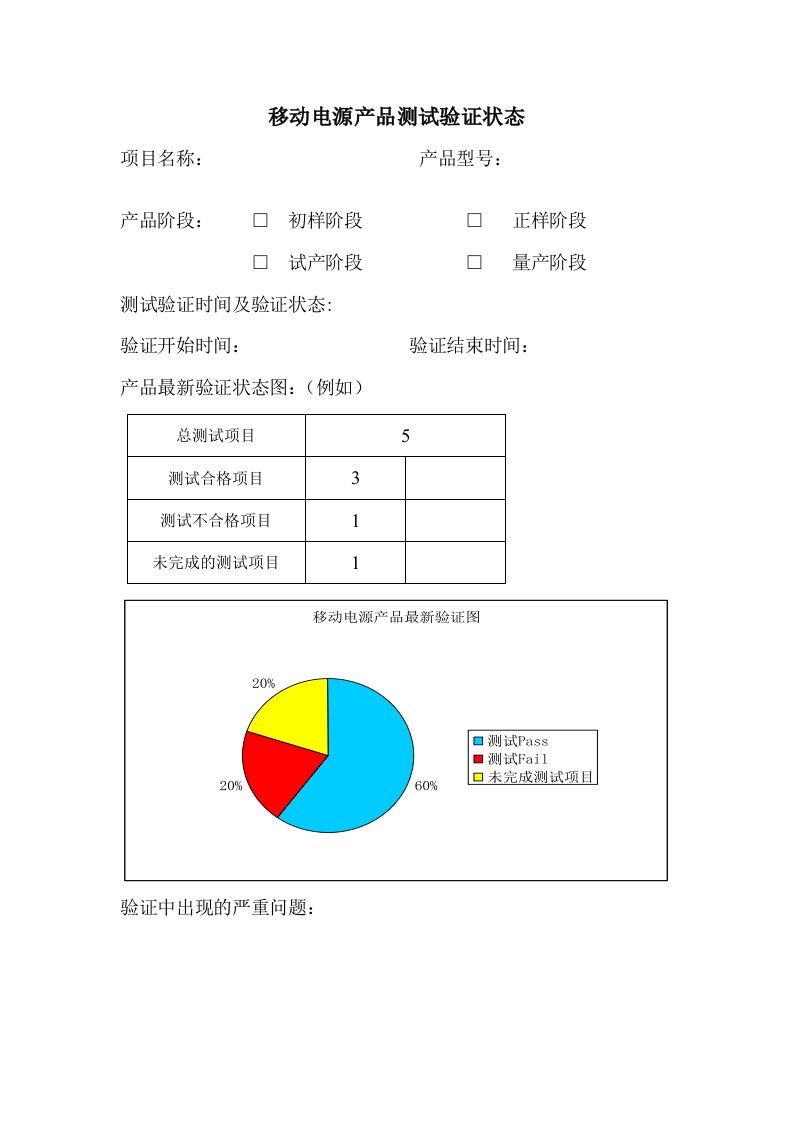 移动电源测试规范