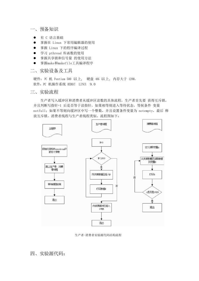 生产者-消费者模型的多线程实验指导