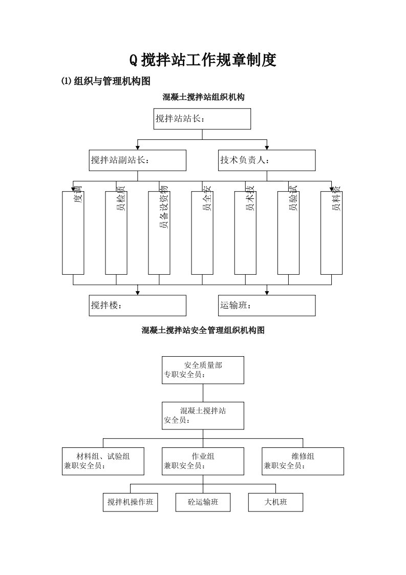 [工程科技]搅拌-站工作规章制-度