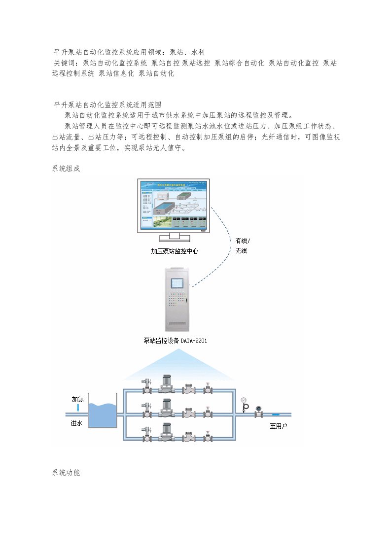 泵站自动化监控系统解决方案