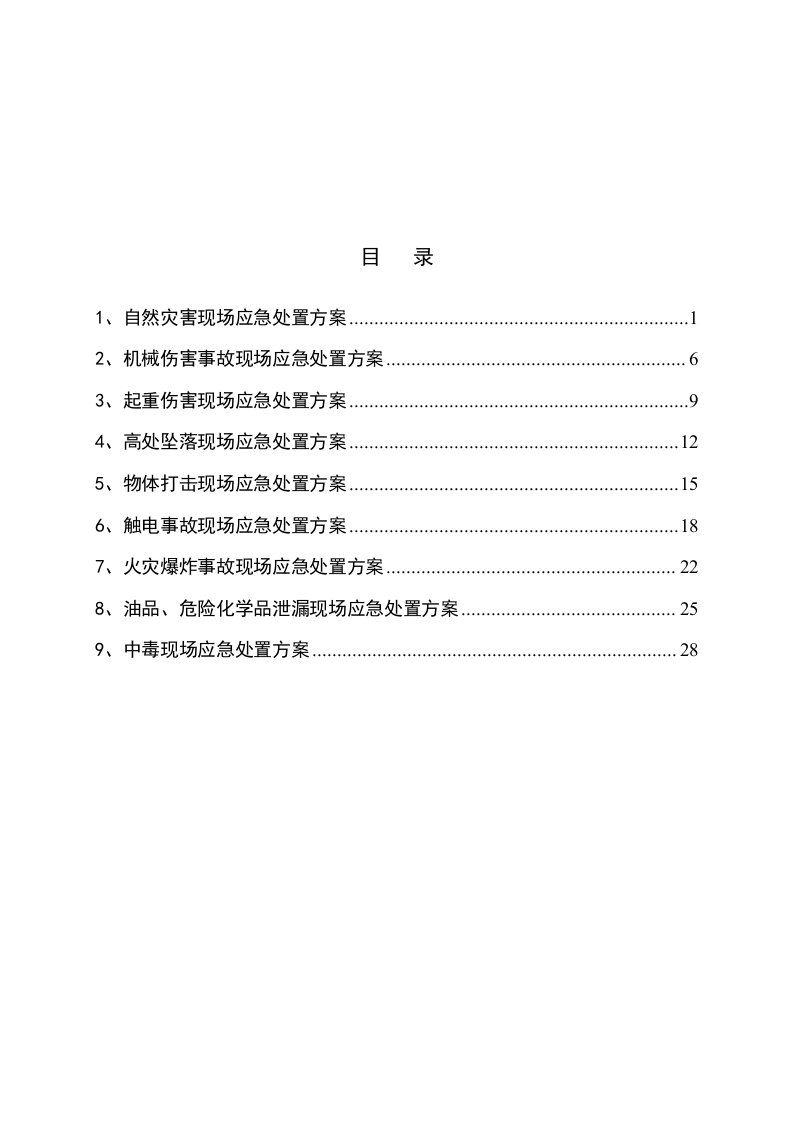 选矿厂现场应急处置方案(安全标准化)