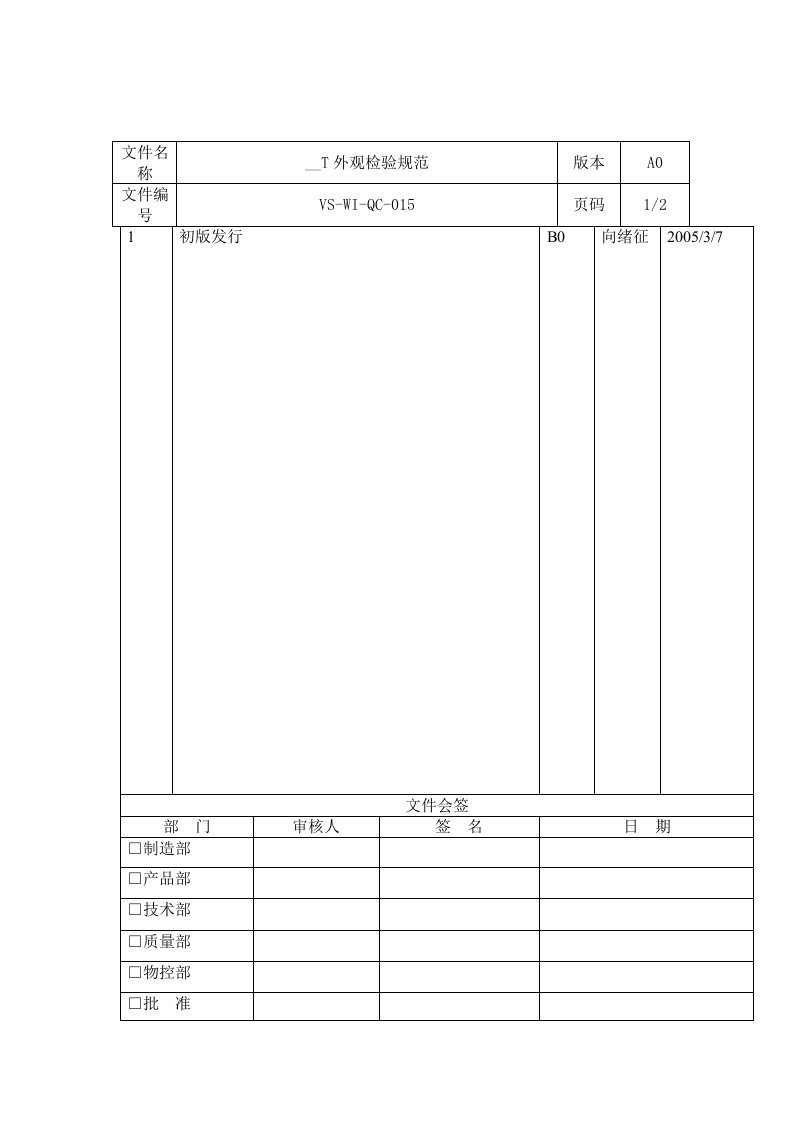 SMT外观检验指导书