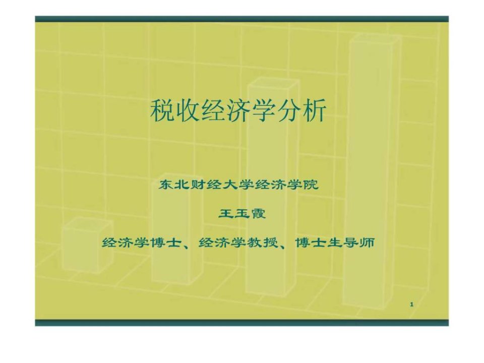 税收经济学分析.ppt