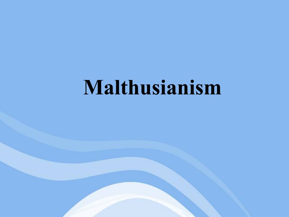 Malthusianism