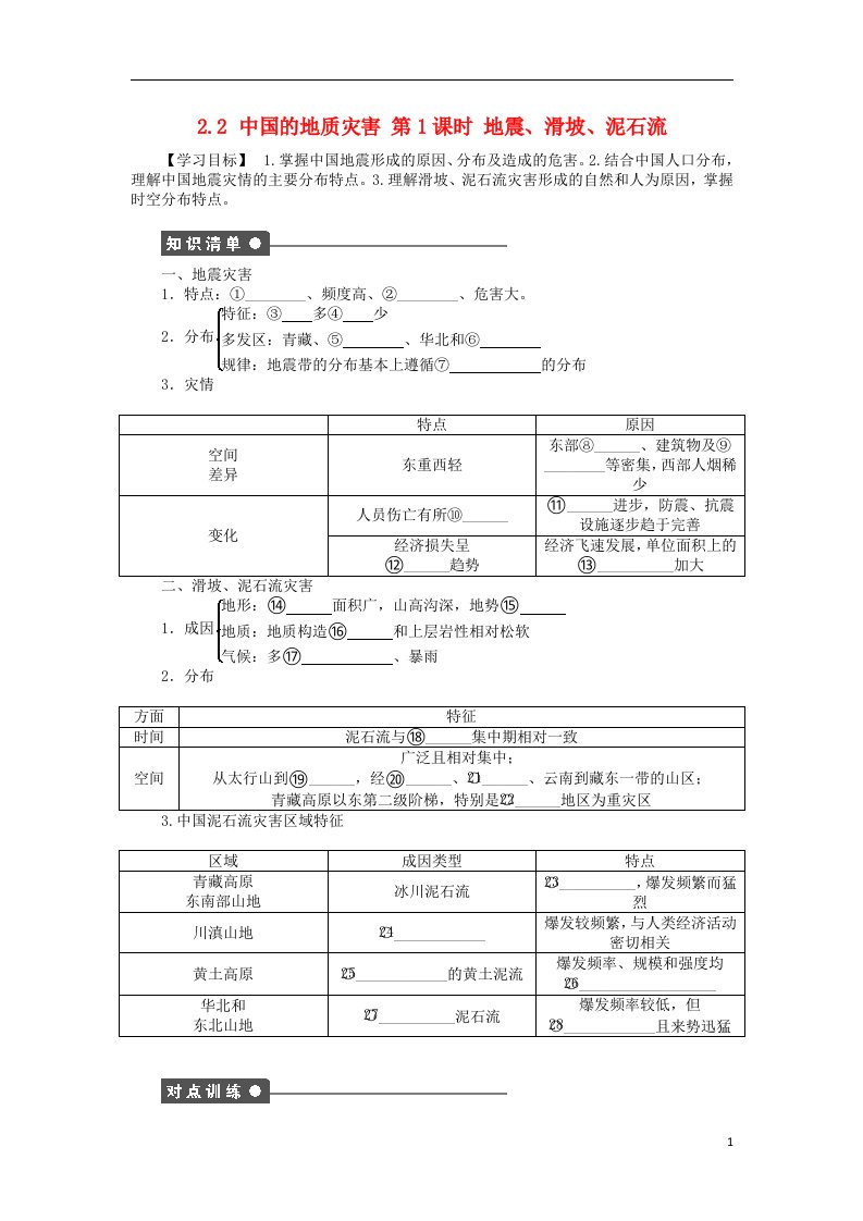 高中地理