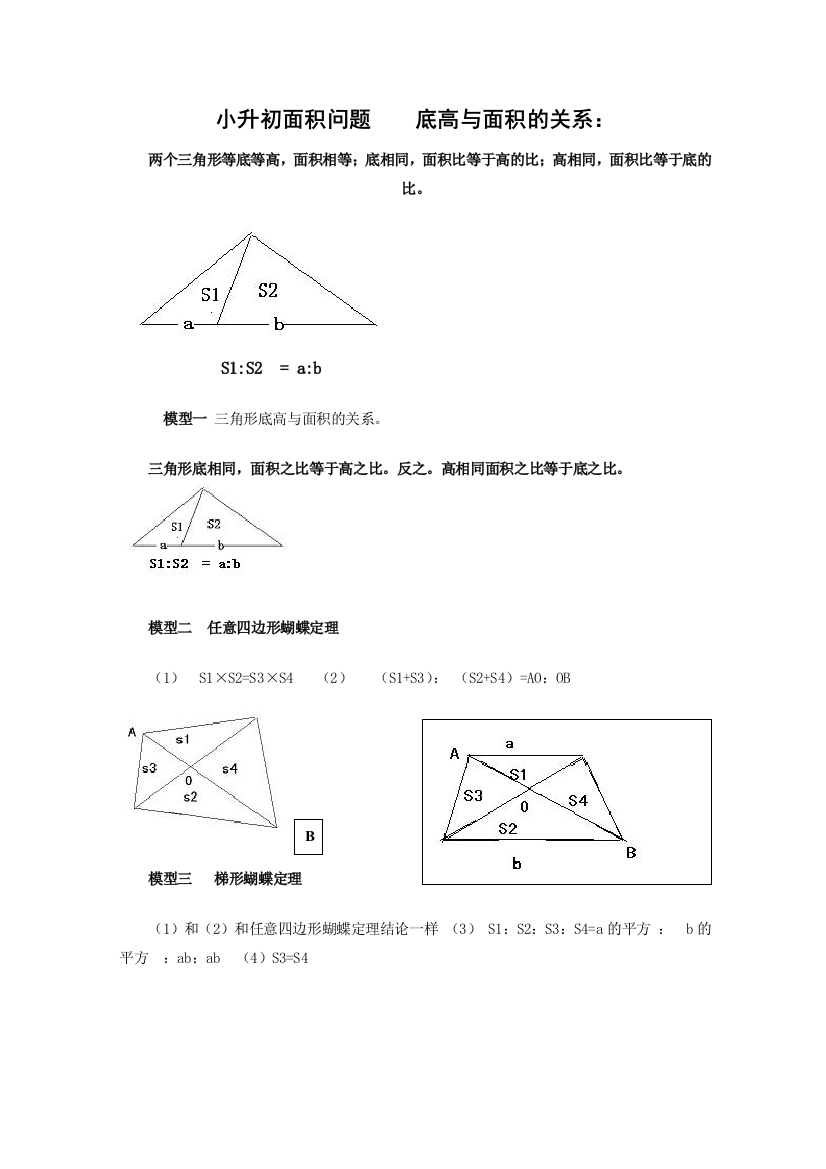 小升初图形练习题