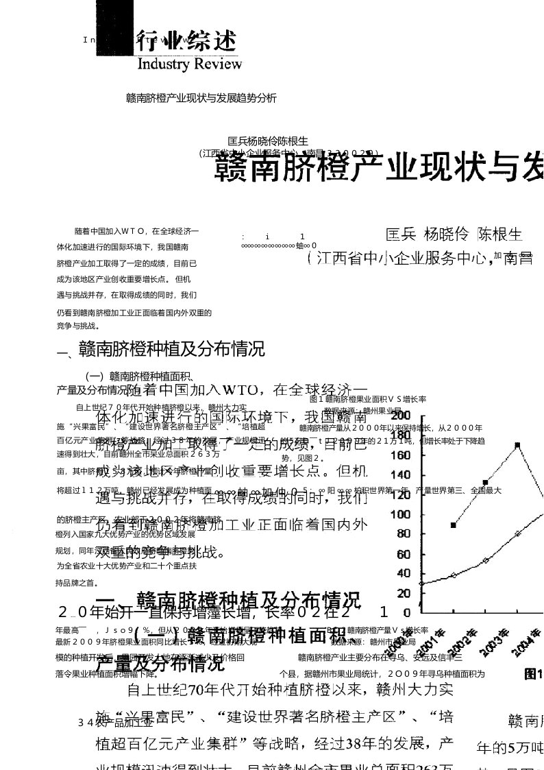 赣南脐橙产业现状与发展趋势分析