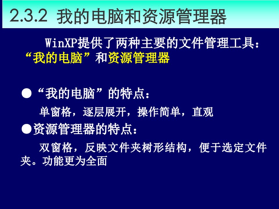 我的电脑和资源管理器PPT课件