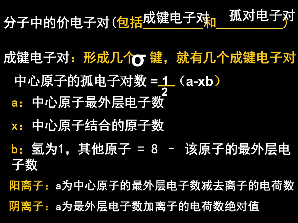 化学选修三物质结构与性质知识点总结ppt课件