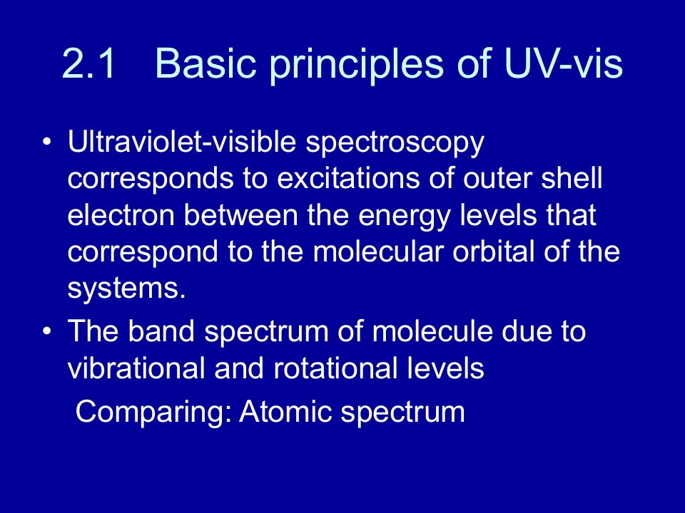 波谱分析课件chapter2UV