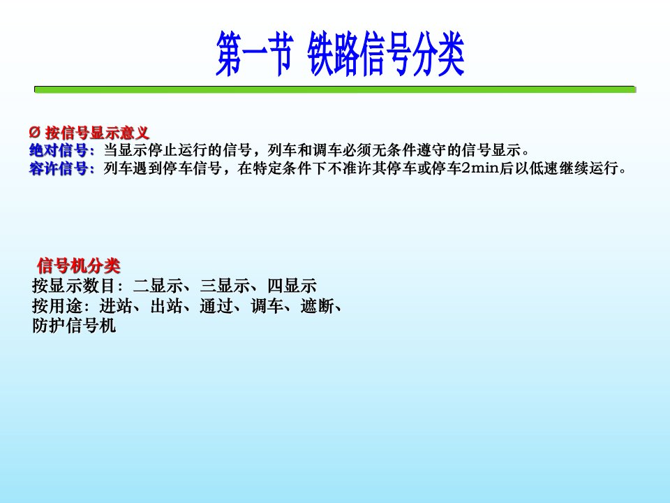 铁道信号基础第三章信号机和信号表示器打印